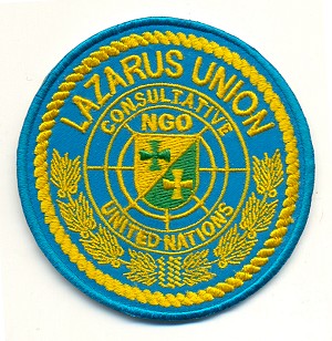 UN-NGO Lazarus Union Abzeichen