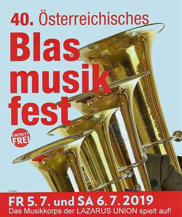 Plakat 40.Blasmusikfest Ankündigung HP 620