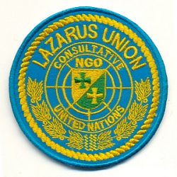 [:de]UN-NGO Lazarus Union Abzeichen[:en]UN-NGO Lazarus Union Badge[:]