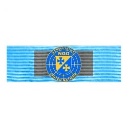 [:de]UN-NGO Großkommandeurskreuz Bandspange[:en]UN-NGO Grand Commanders´s Cross Medal Ribbon[:]